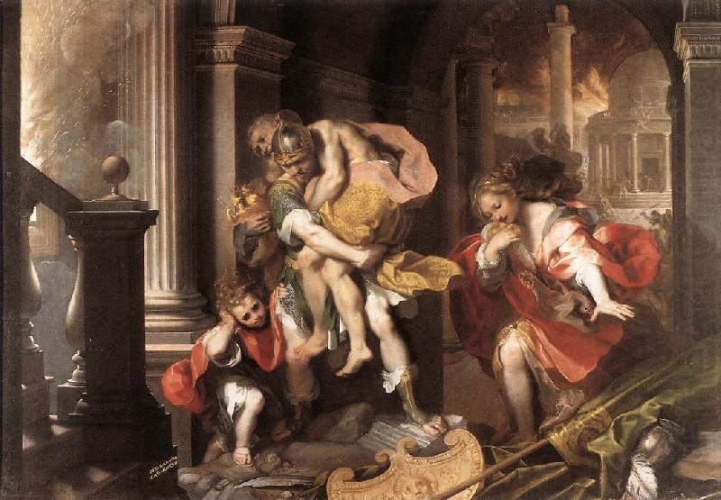 Aeneas' Flight from Troy, BAROCCI, Federico Fiori